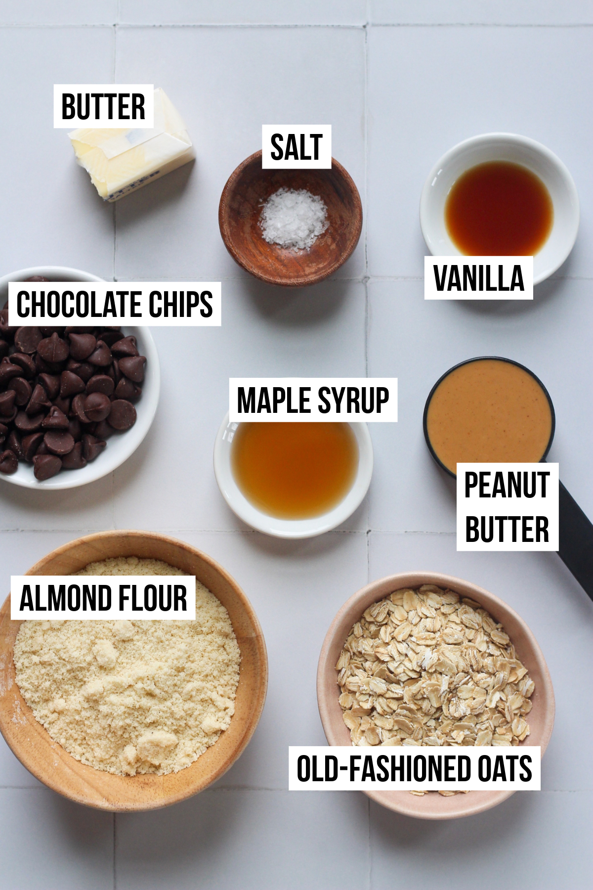 Best edible cookie dough ingredients on a backdrop